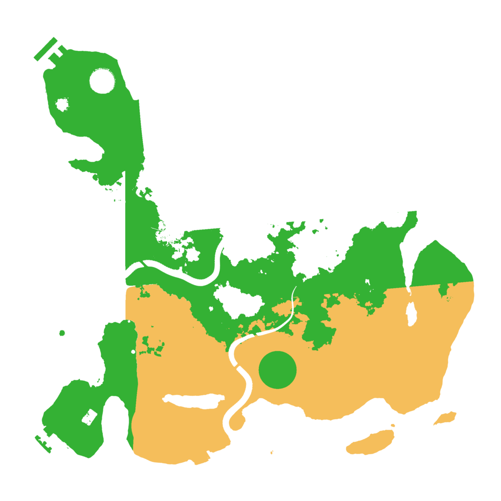 Biome Rust Map: Procedural Map, Size: 3500, Seed: 1247832905