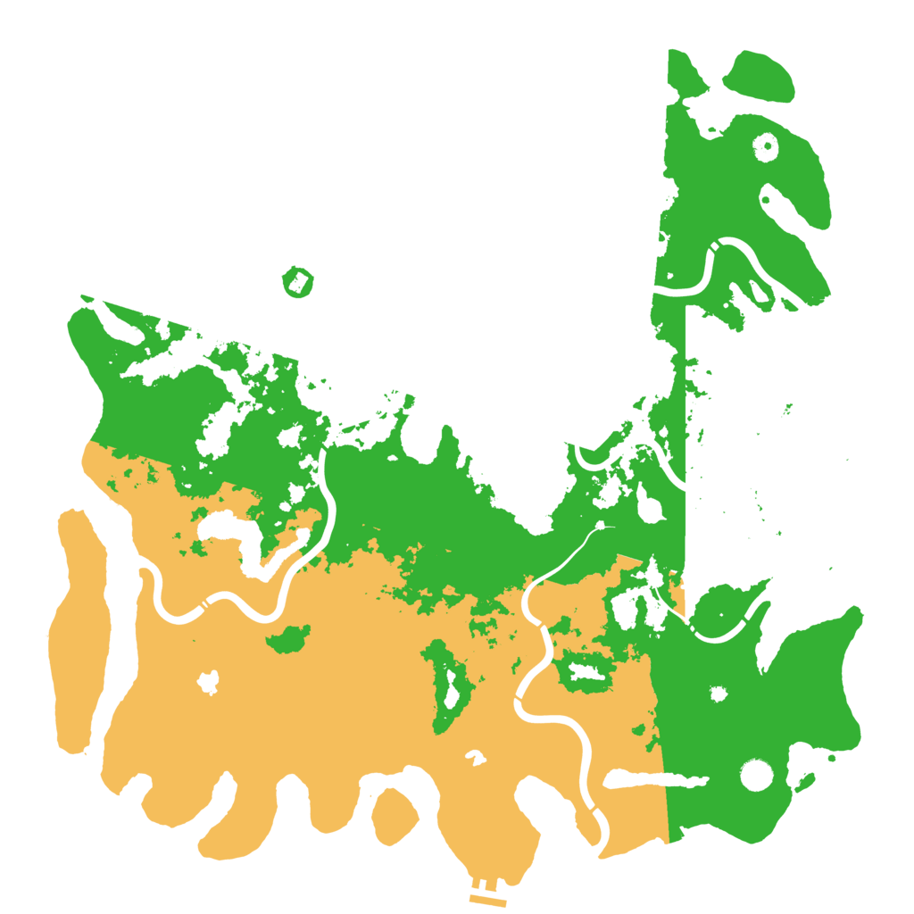 Biome Rust Map: Procedural Map, Size: 5000, Seed: 36487546