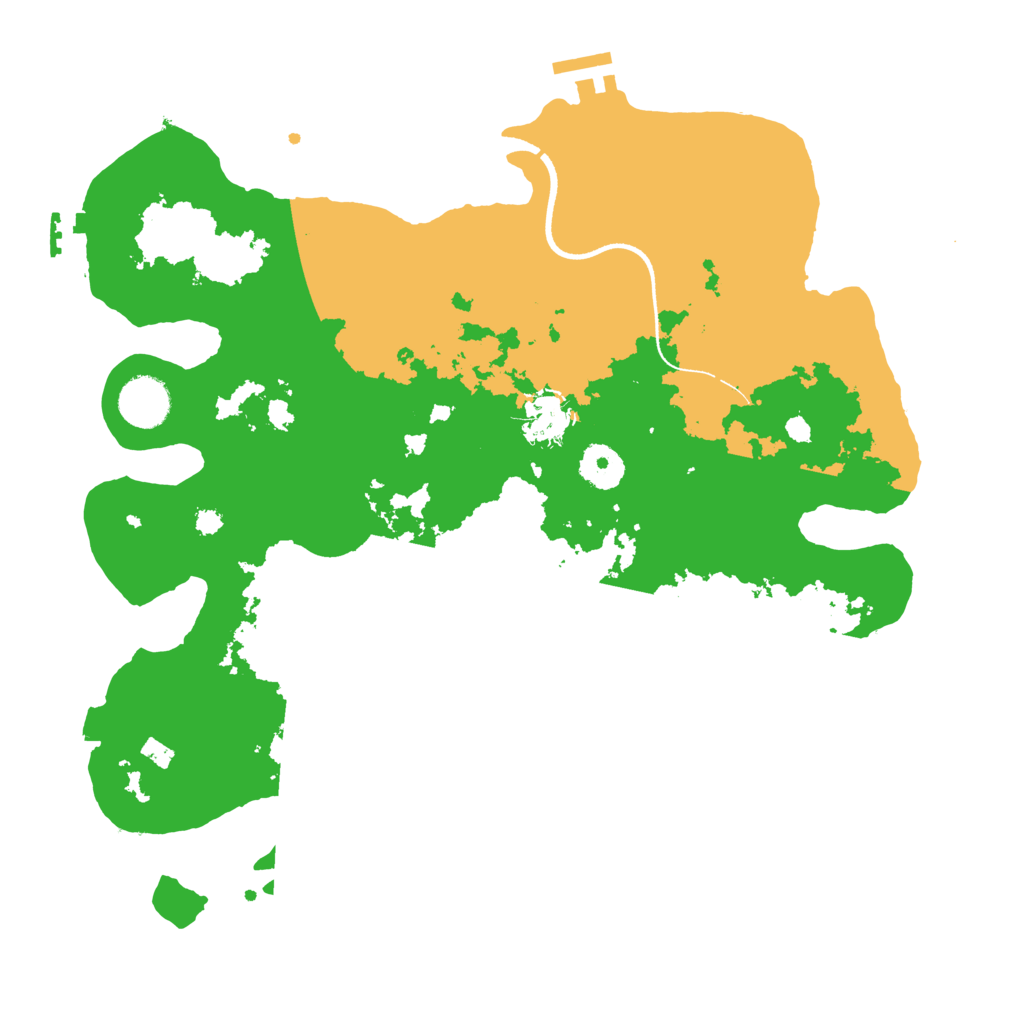 Biome Rust Map: Procedural Map, Size: 3500, Seed: 6384427