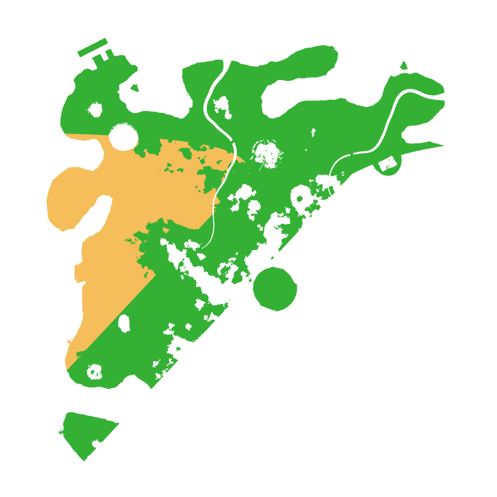 Biome Rust Map: Procedural Map, Size: 3200, Seed: 1981