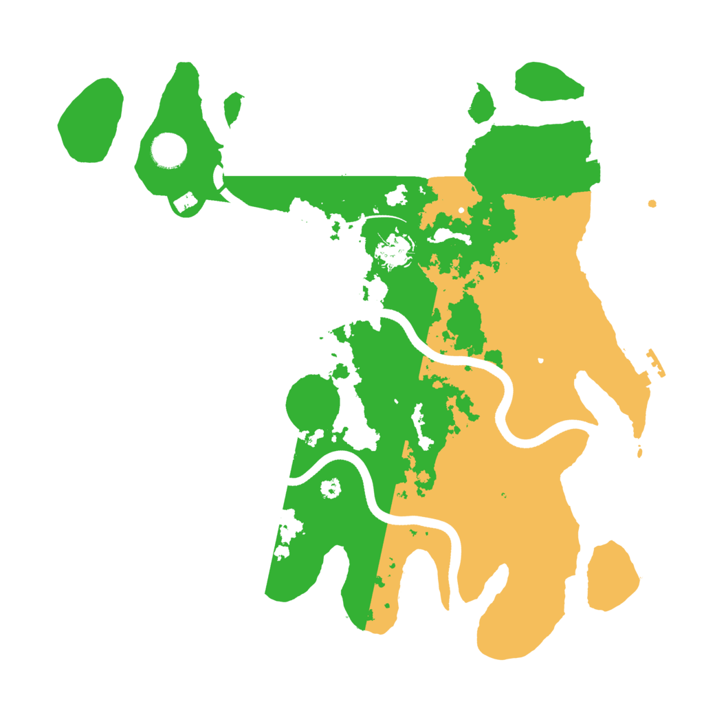 Biome Rust Map: Procedural Map, Size: 3501, Seed: 36507