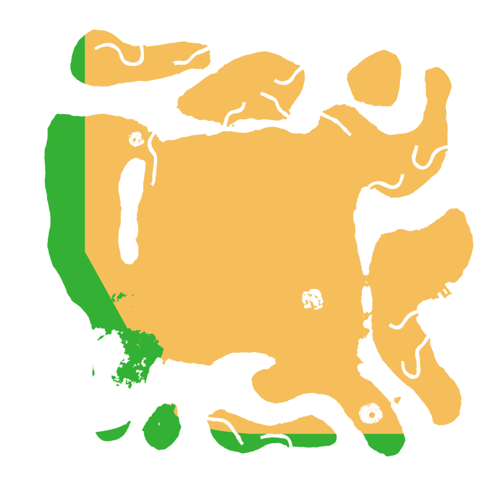 Biome Rust Map: Procedural Map, Size: 3500, Seed: 19515