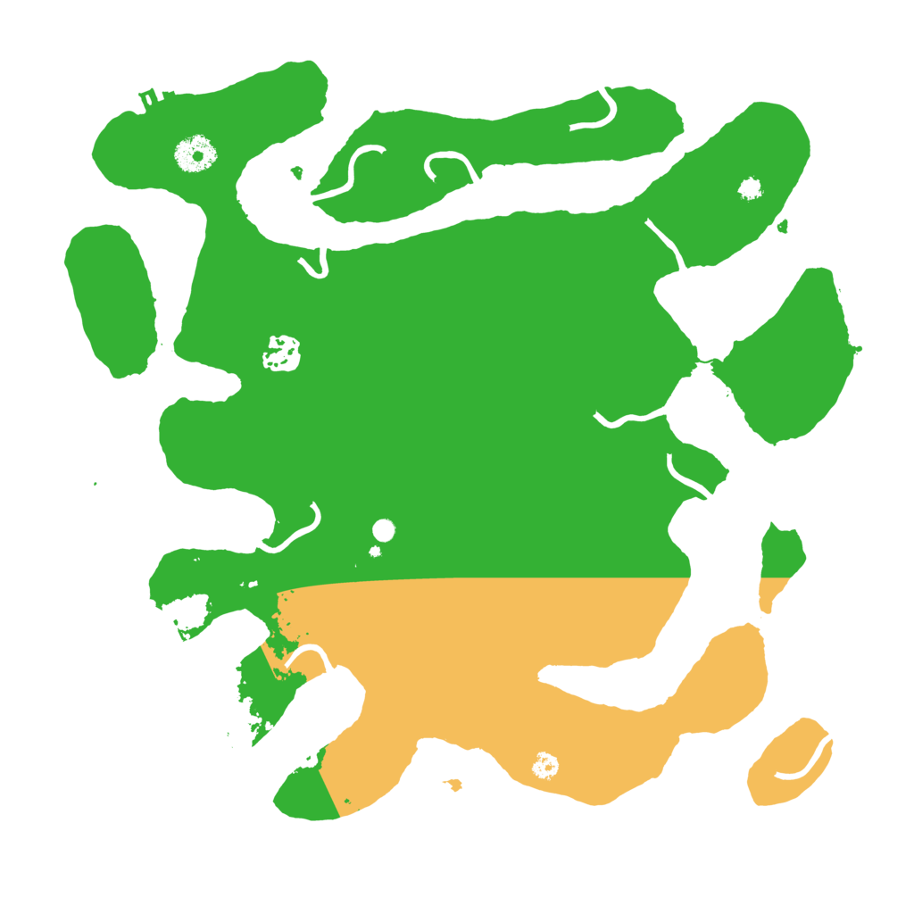 Biome Rust Map: Procedural Map, Size: 3550, Seed: 5595455