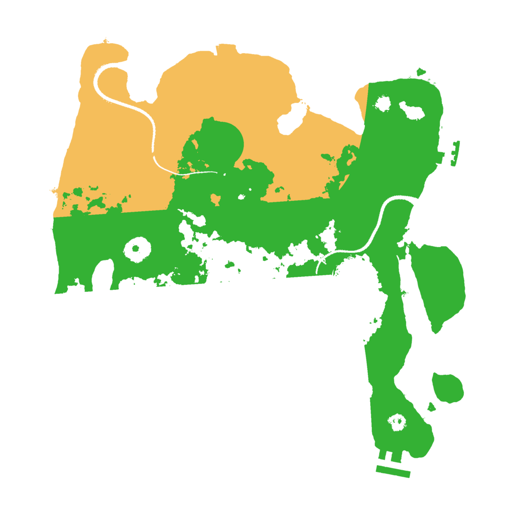 Biome Rust Map: Procedural Map, Size: 3000, Seed: 36758