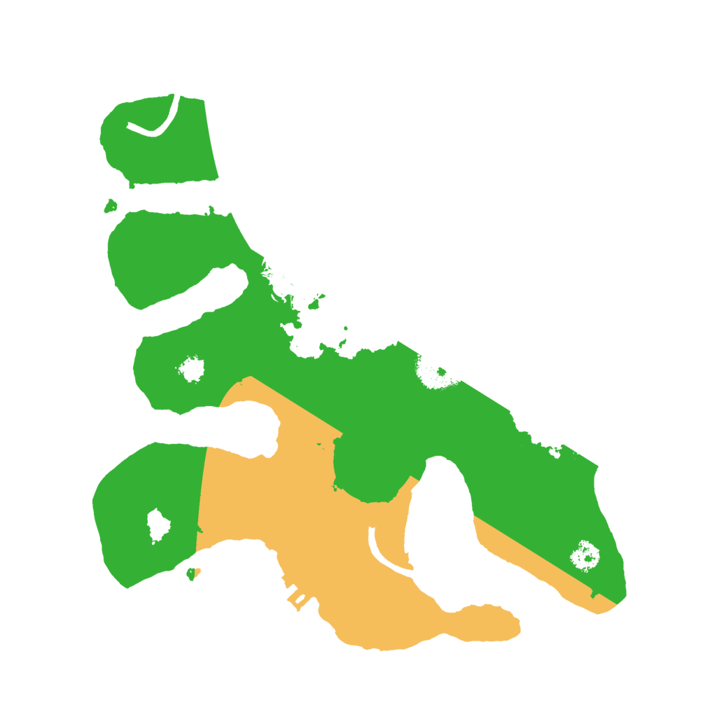 Biome Rust Map: Procedural Map, Size: 2600, Seed: 421642456