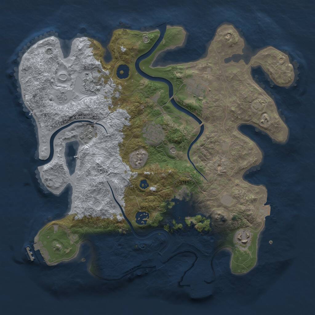 Rust Map: Procedural Map, Size: 3400, Seed: 20210916, 13 Monuments