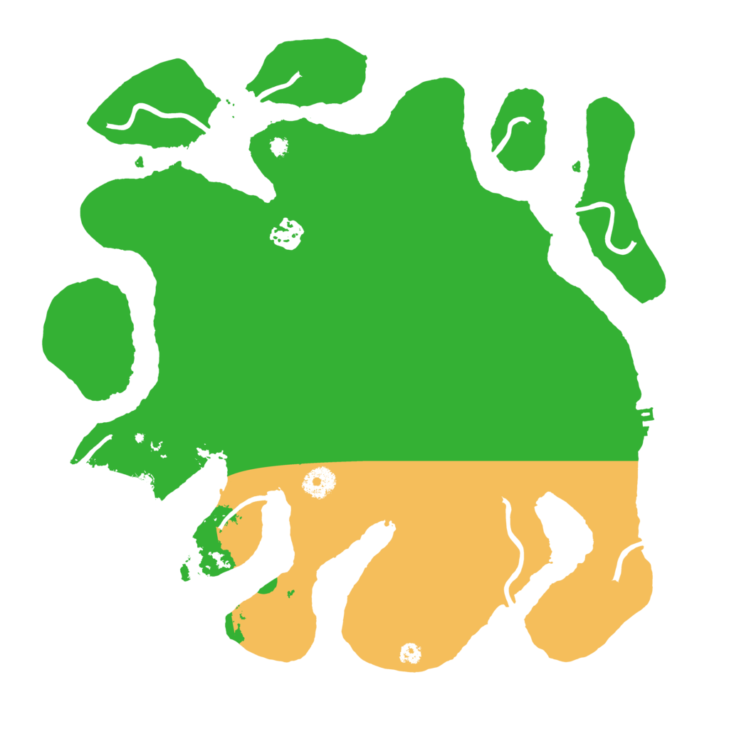 Biome Rust Map: Procedural Map, Size: 3500, Seed: 784545