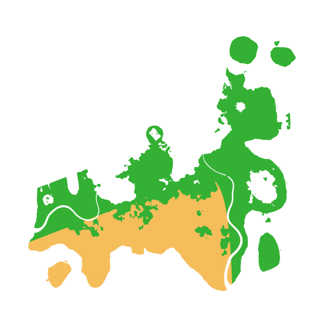 Biome Rust Map: Procedural Map, Size: 3000, Seed: 671760974