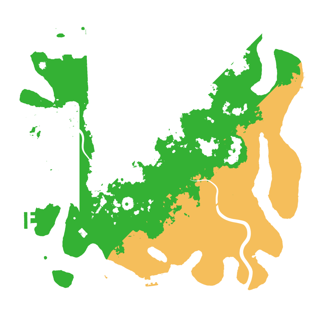 Biome Rust Map: Procedural Map, Size: 3850, Seed: 2000
