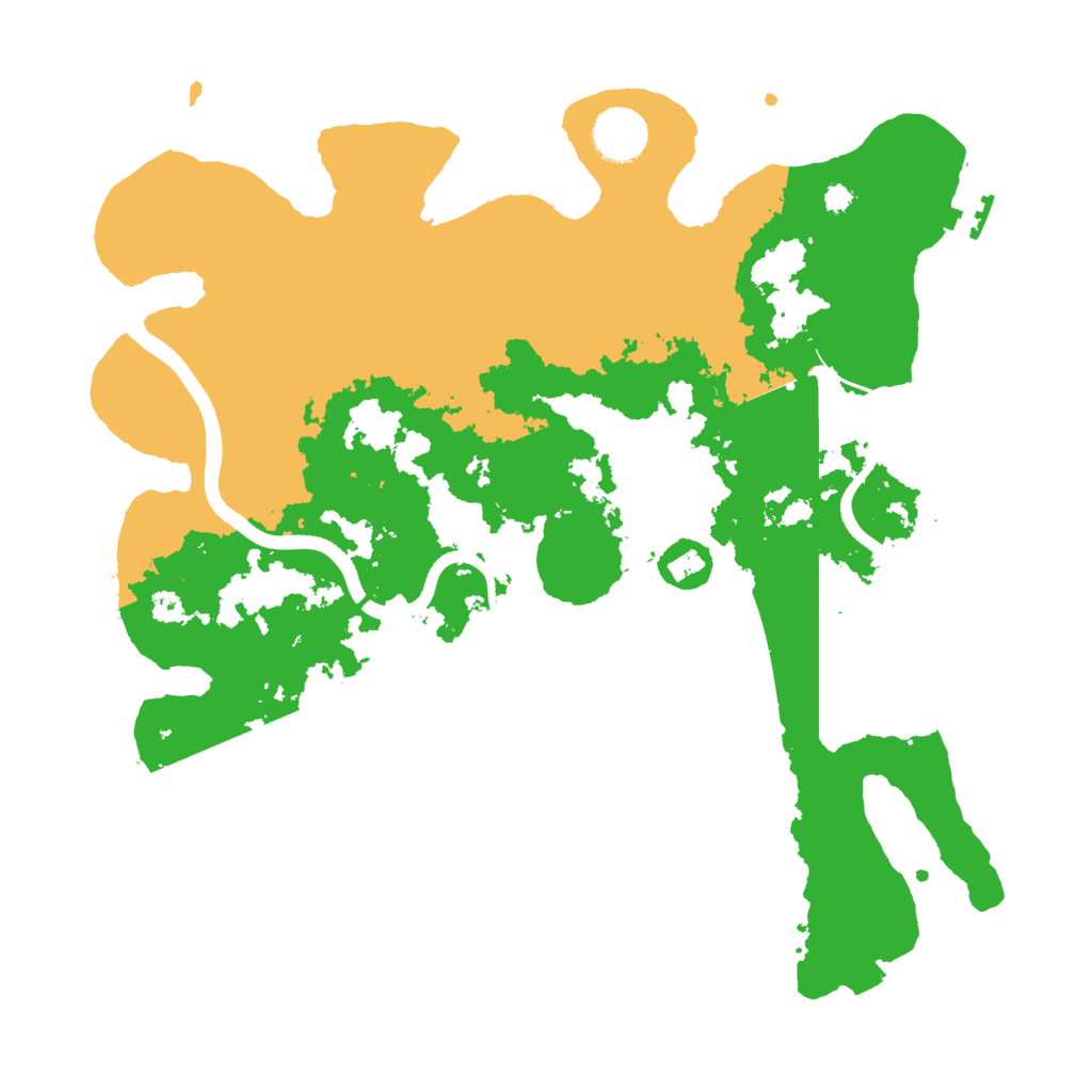 Biome Rust Map: Procedural Map, Size: 3500, Seed: 490646041