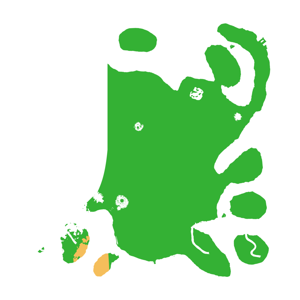 Biome Rust Map: Procedural Map, Size: 3500, Seed: 4439037