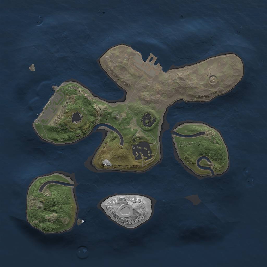 Rust Map: Procedural Map, Size: 2000, Seed: 193045231, 8 Monuments