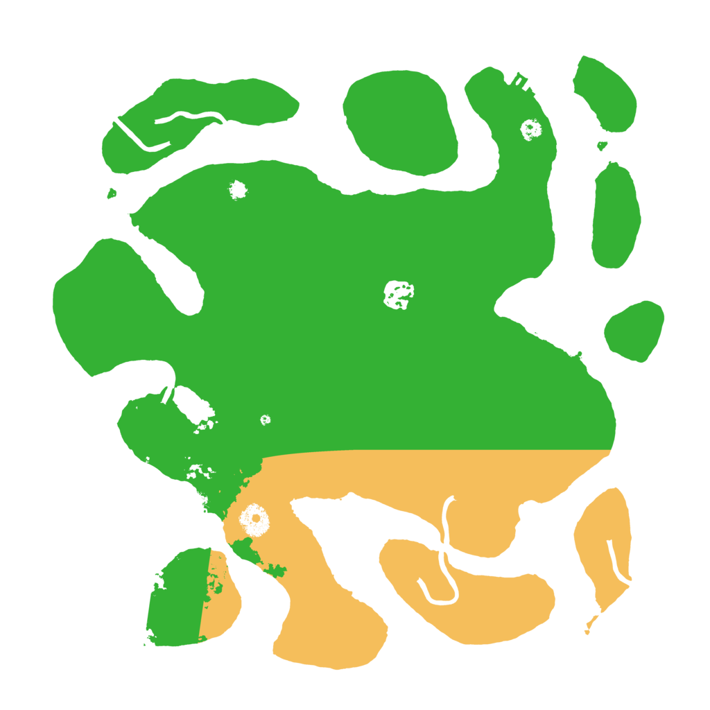 Biome Rust Map: Procedural Map, Size: 3500, Seed: 25613524