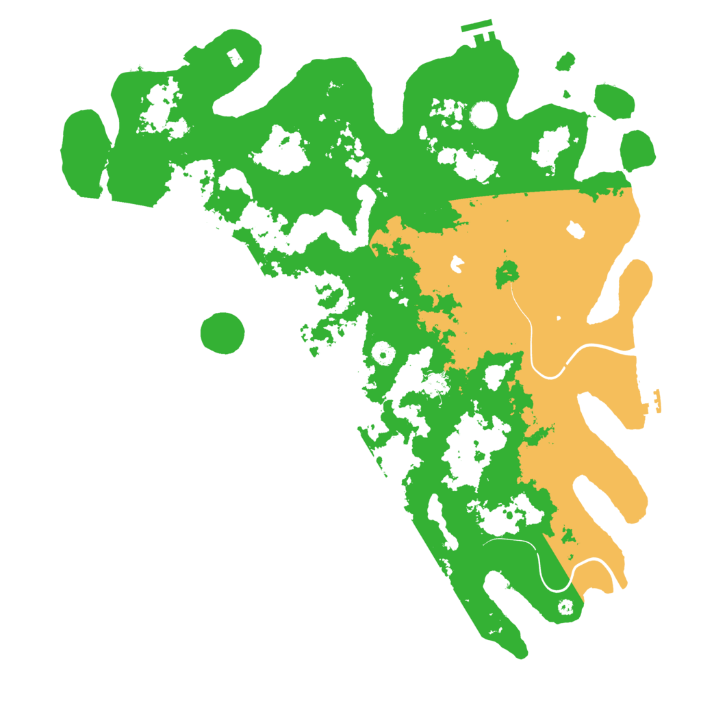 Biome Rust Map: Procedural Map, Size: 4500, Seed: 128047306