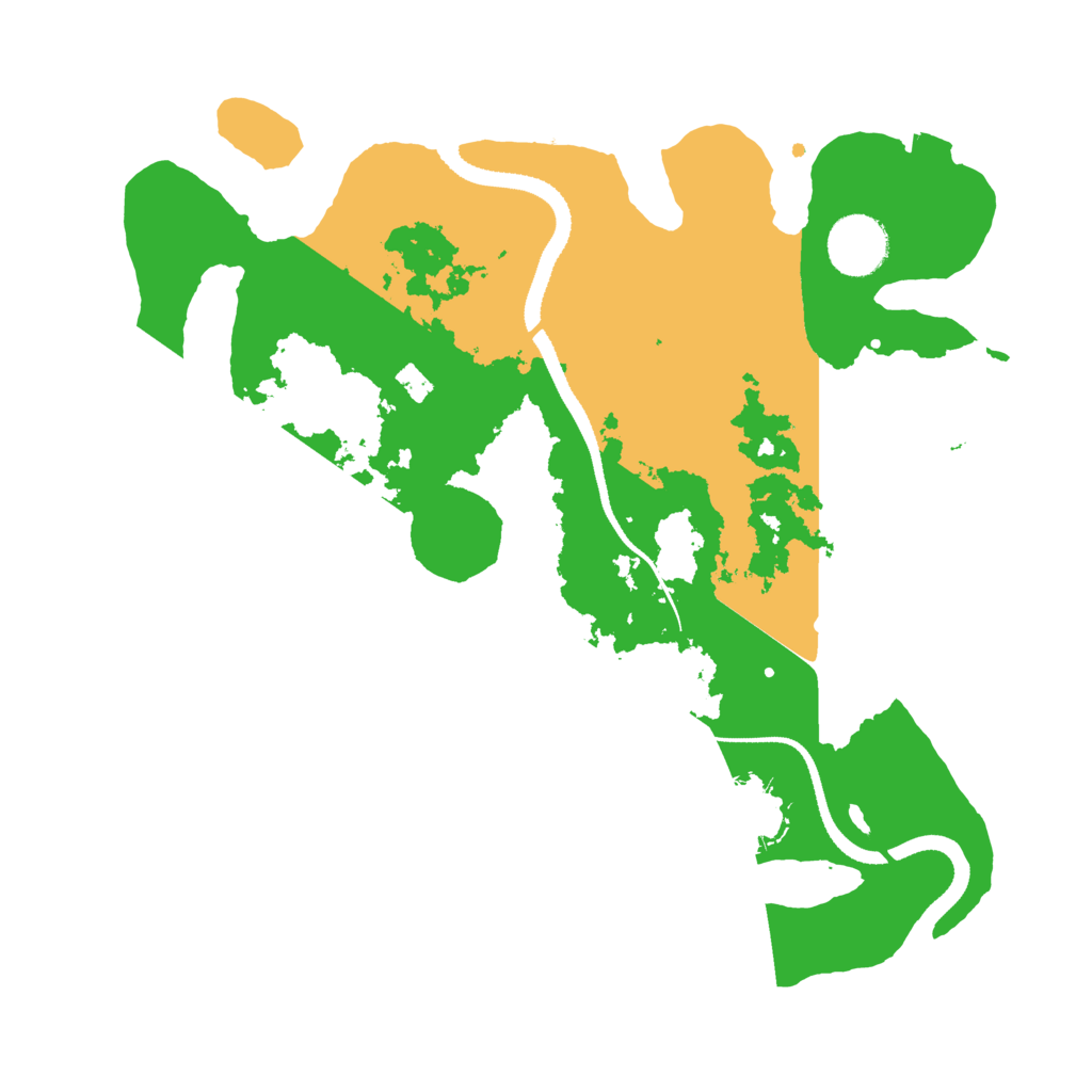 Biome Rust Map: Procedural Map, Size: 3200, Seed: 12280