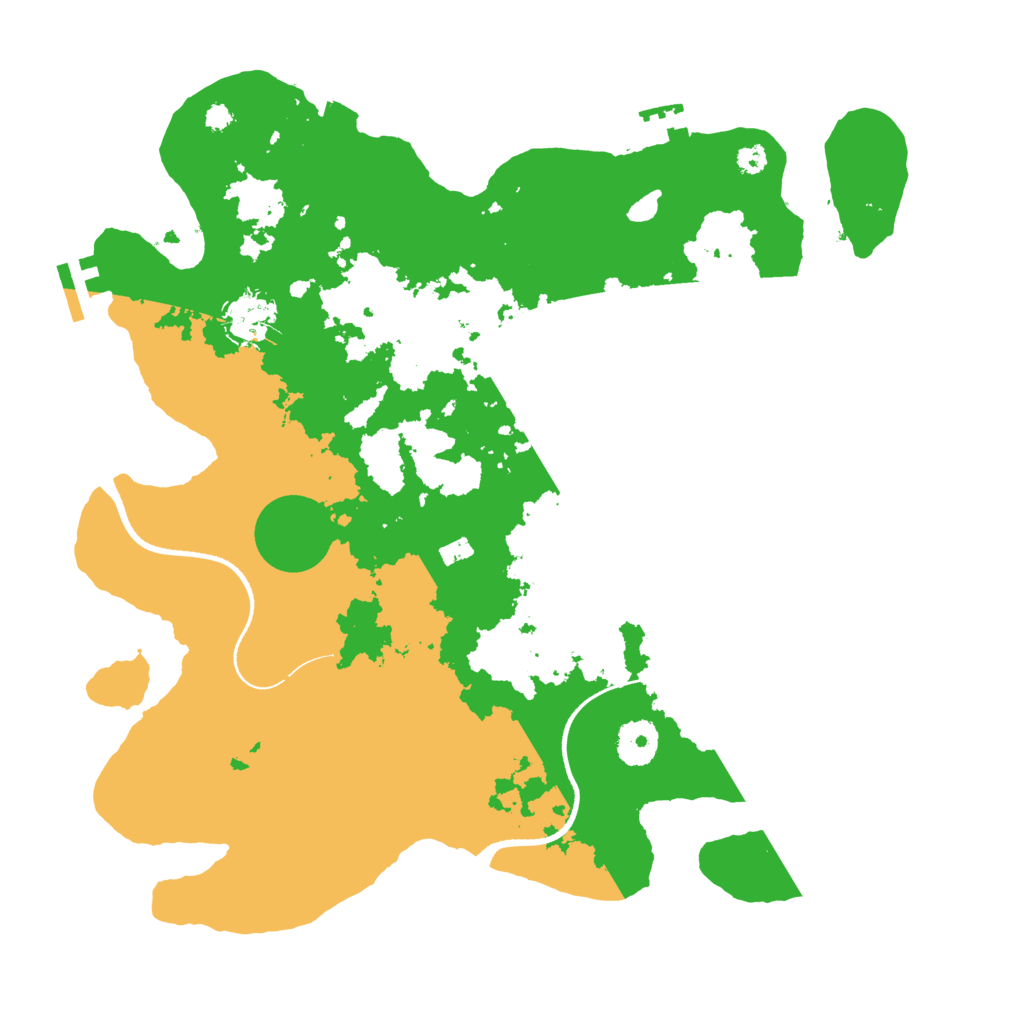 Biome Rust Map: Procedural Map, Size: 3500, Seed: 2323