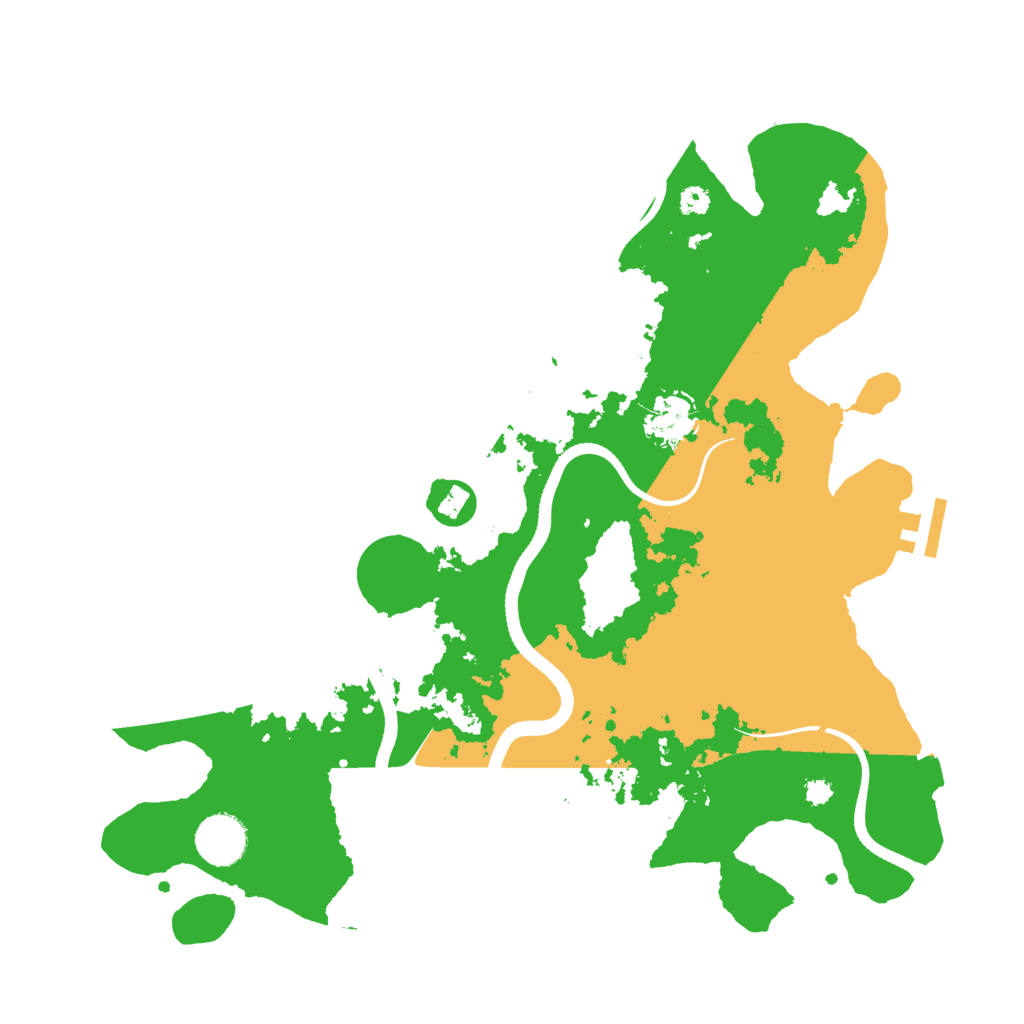 Biome Rust Map: Procedural Map, Size: 3500, Seed: 83445644