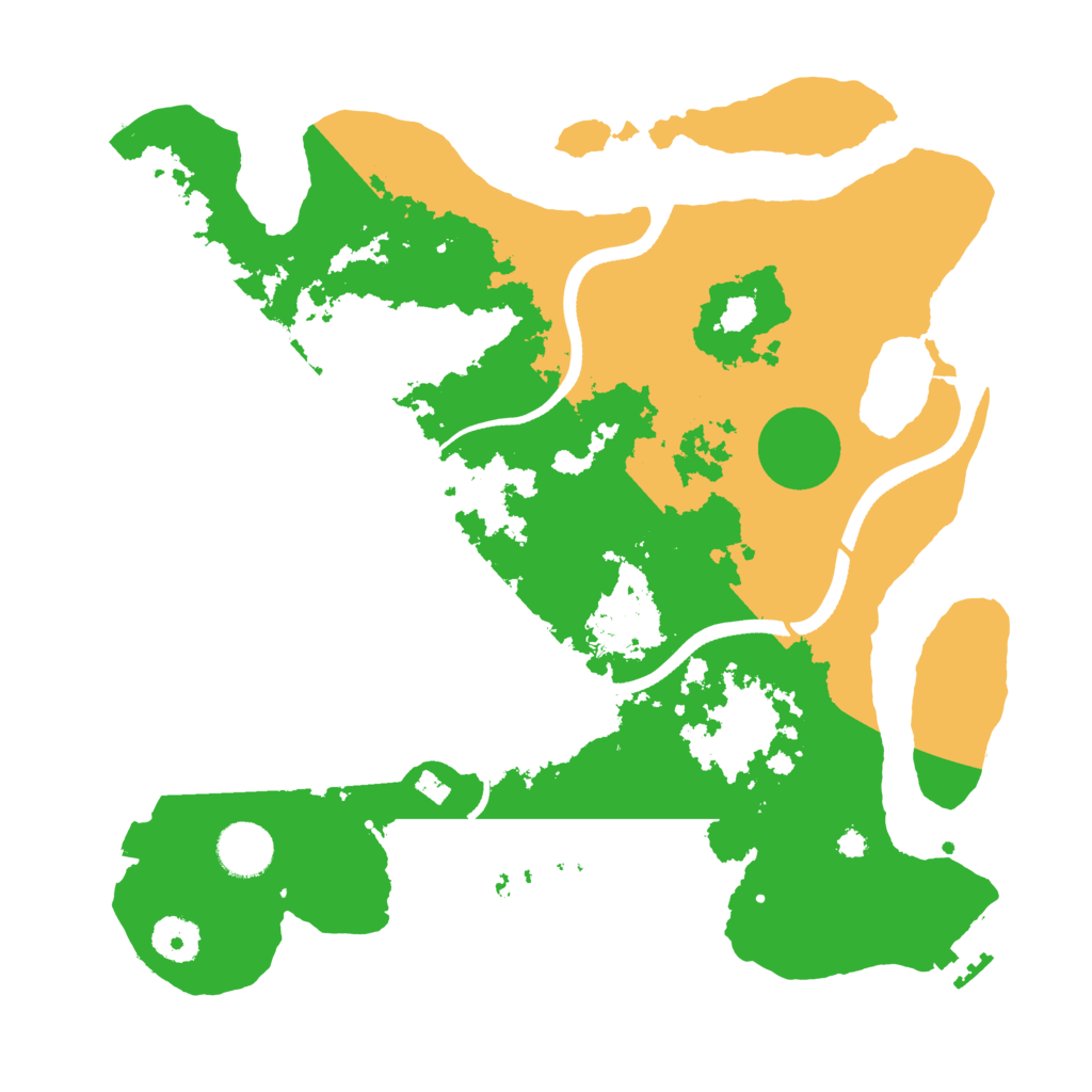 Biome Rust Map: Procedural Map, Size: 3500, Seed: 1026072661