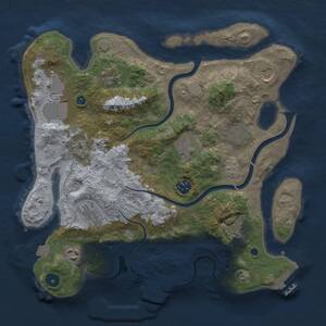 Thumbnail Rust Map: Procedural Map, Size: 3500, Seed: 1026072661, 16 Monuments