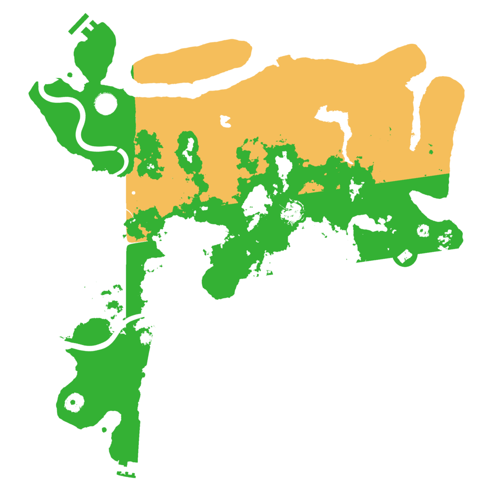 Biome Rust Map: Procedural Map, Size: 4000, Seed: 885522