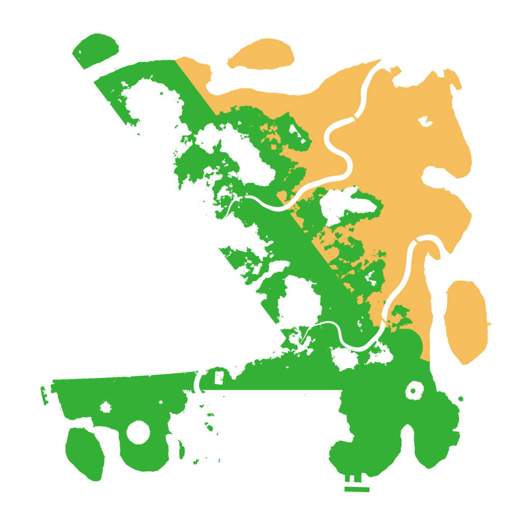 Biome Rust Map: Procedural Map, Size: 4200, Seed: 44779966