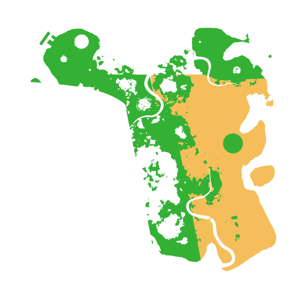 Biome Rust Map: Procedural Map, Size: 3969, Seed: 170921