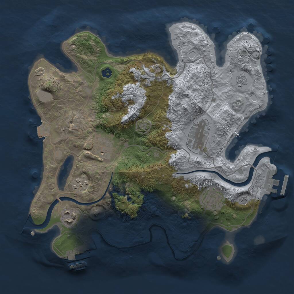 Rust Map: Procedural Map, Size: 2900, Seed: 3067, 11 Monuments
