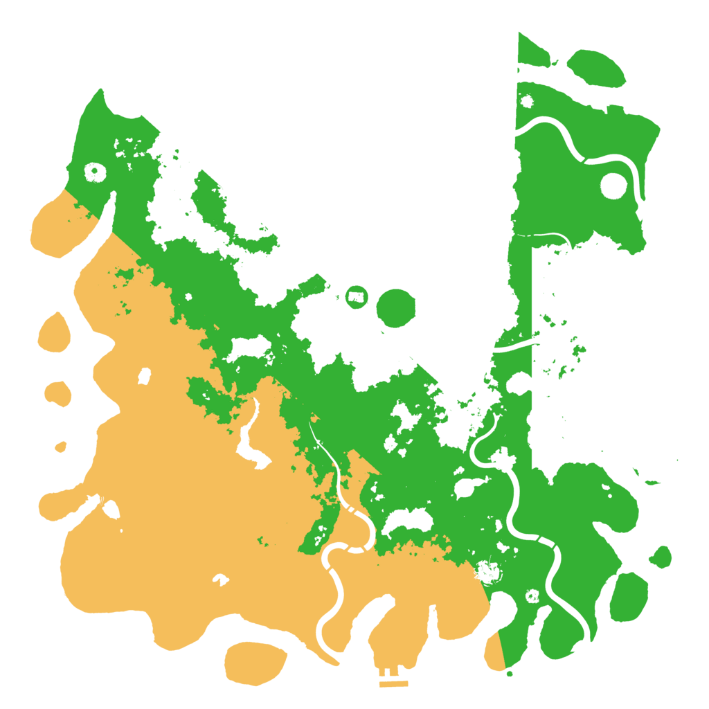 Biome Rust Map: Procedural Map, Size: 5000, Seed: 43444275