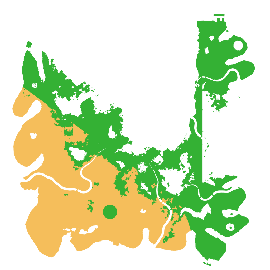 Biome Rust Map: Procedural Map, Size: 5000, Seed: 3271