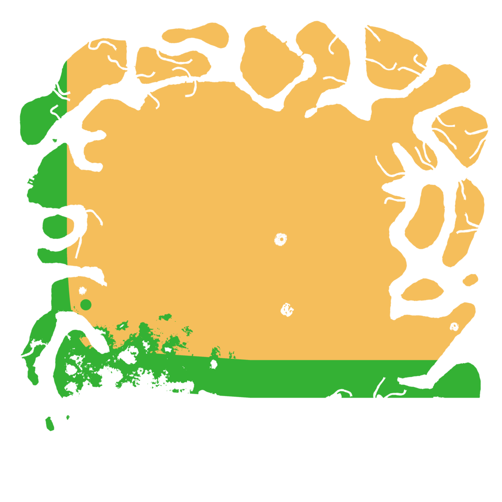 Biome Rust Map: Procedural Map, Size: 6000, Seed: 1258565052