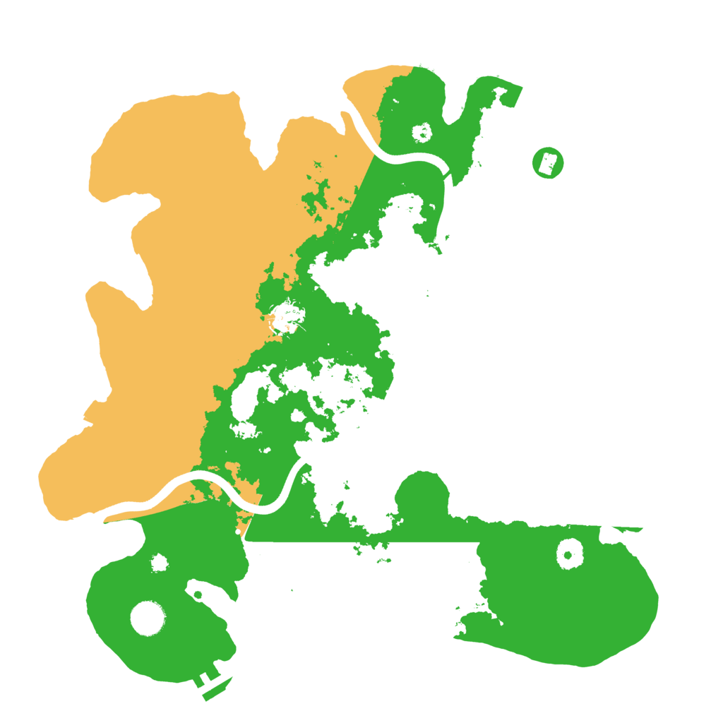 Biome Rust Map: Procedural Map, Size: 3700, Seed: 465