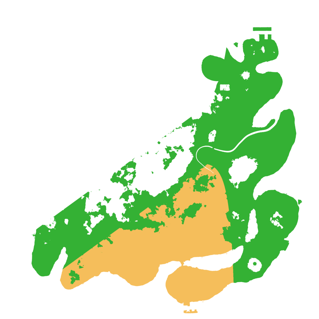 Biome Rust Map: Procedural Map, Size: 3500, Seed: 384720580