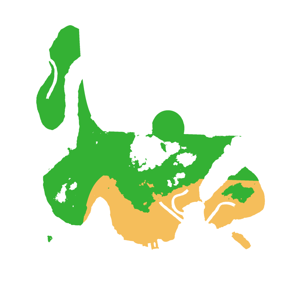 Biome Rust Map: Procedural Map, Size: 2500, Seed: 105882656