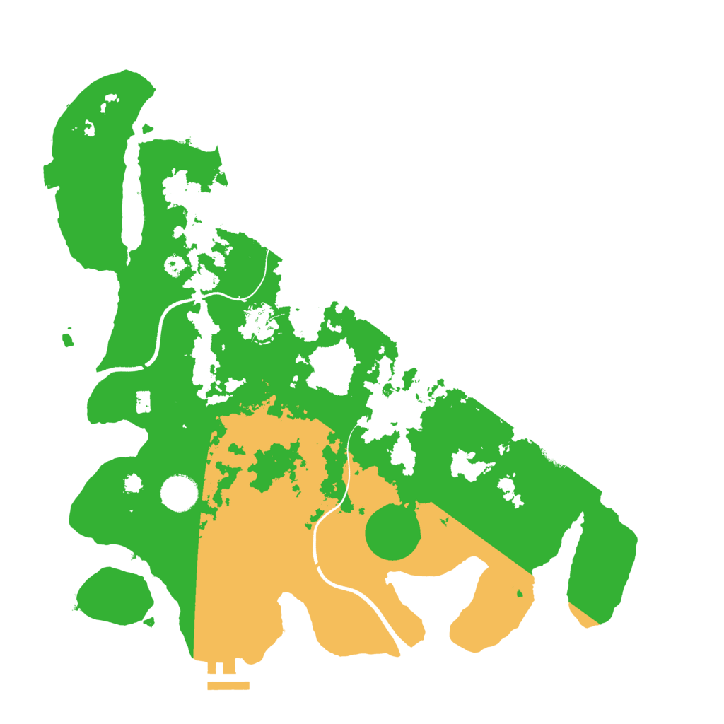 Biome Rust Map: Procedural Map, Size: 3500, Seed: 17921