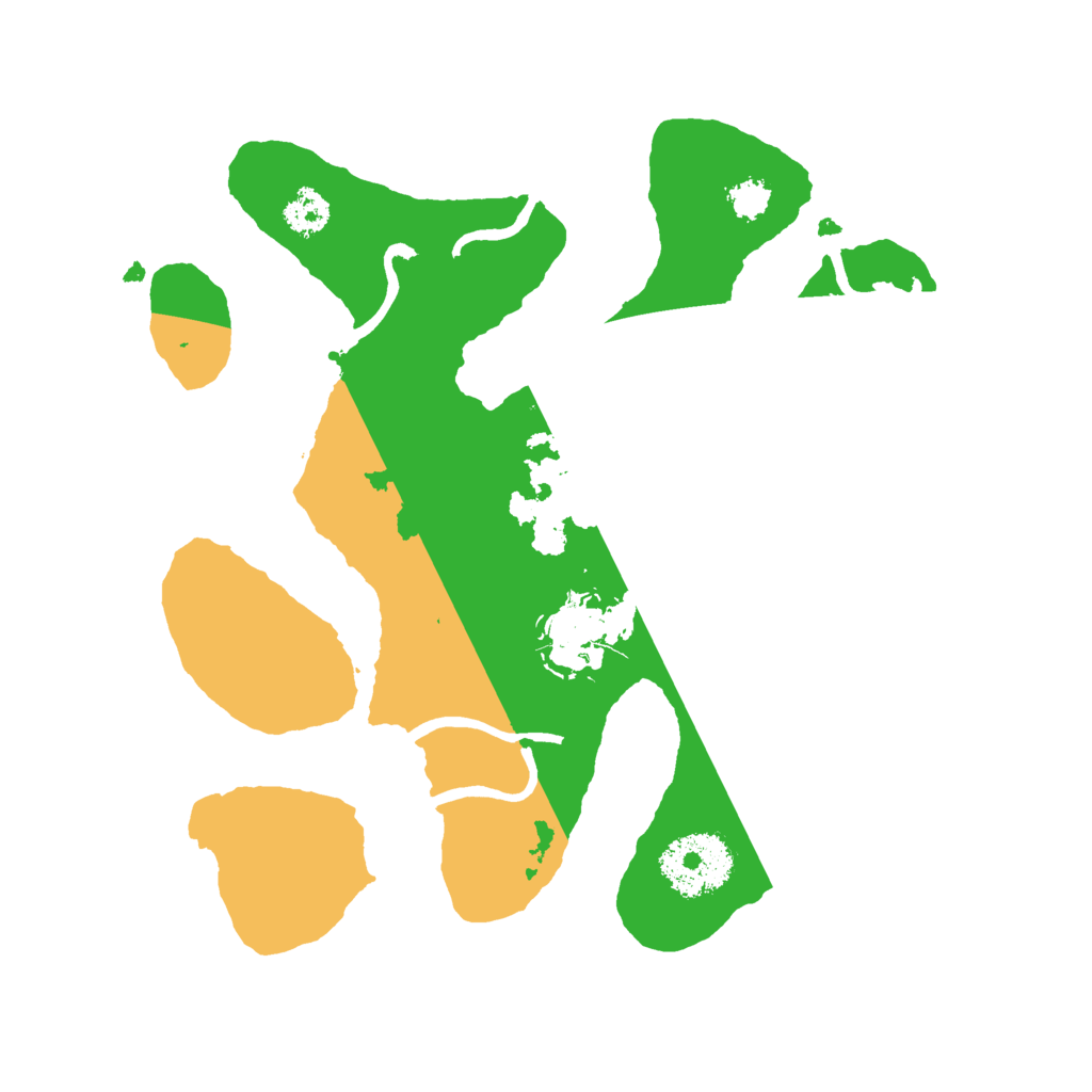 Biome Rust Map: Procedural Map, Size: 2500, Seed: 1380