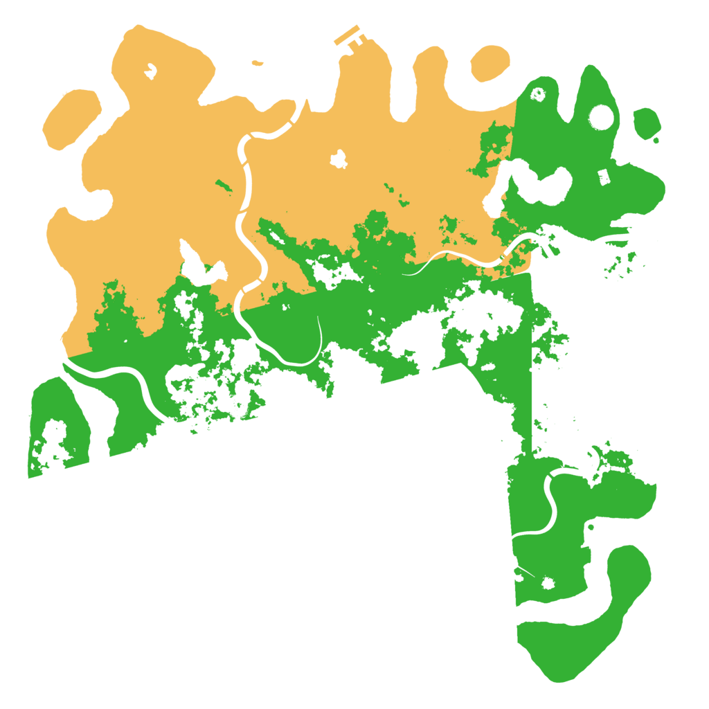 Biome Rust Map: Procedural Map, Size: 5000, Seed: 151316150