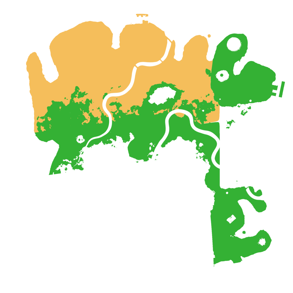 Biome Rust Map: Procedural Map, Size: 3700, Seed: 948226332