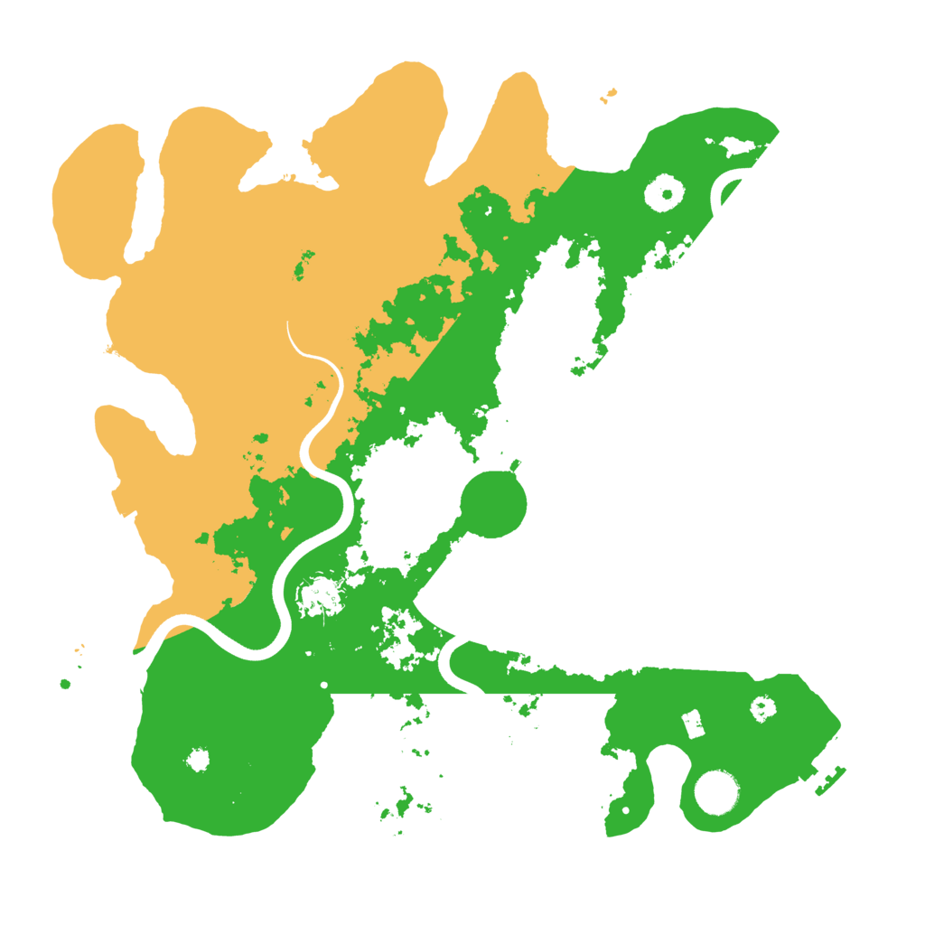 Biome Rust Map: Procedural Map, Size: 3700, Seed: 9134021