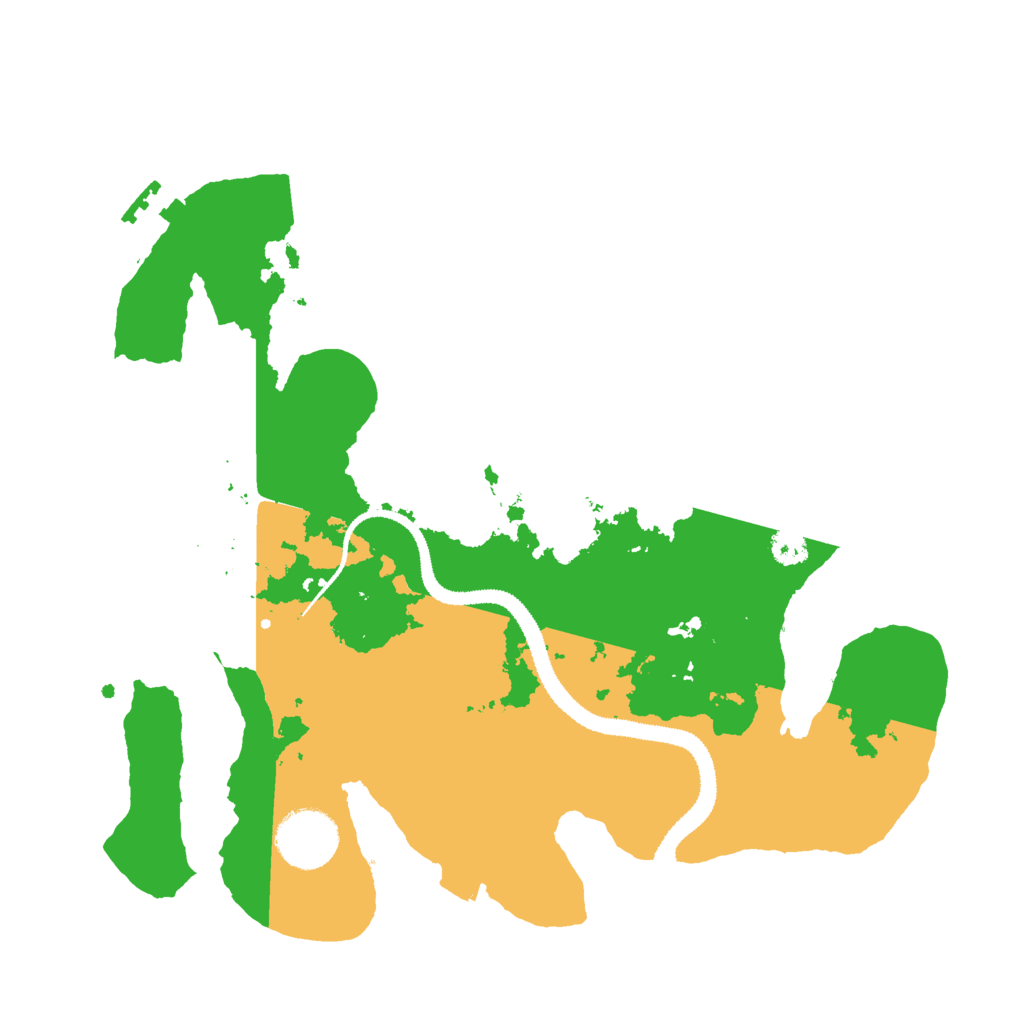 Biome Rust Map: Procedural Map, Size: 3000, Seed: 51965095