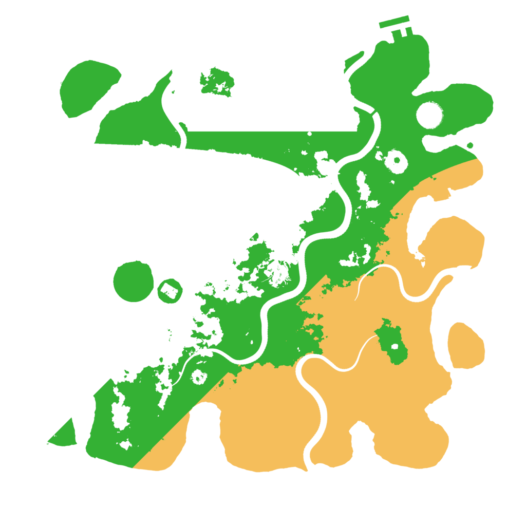 Biome Rust Map: Procedural Map, Size: 3500, Seed: 44123
