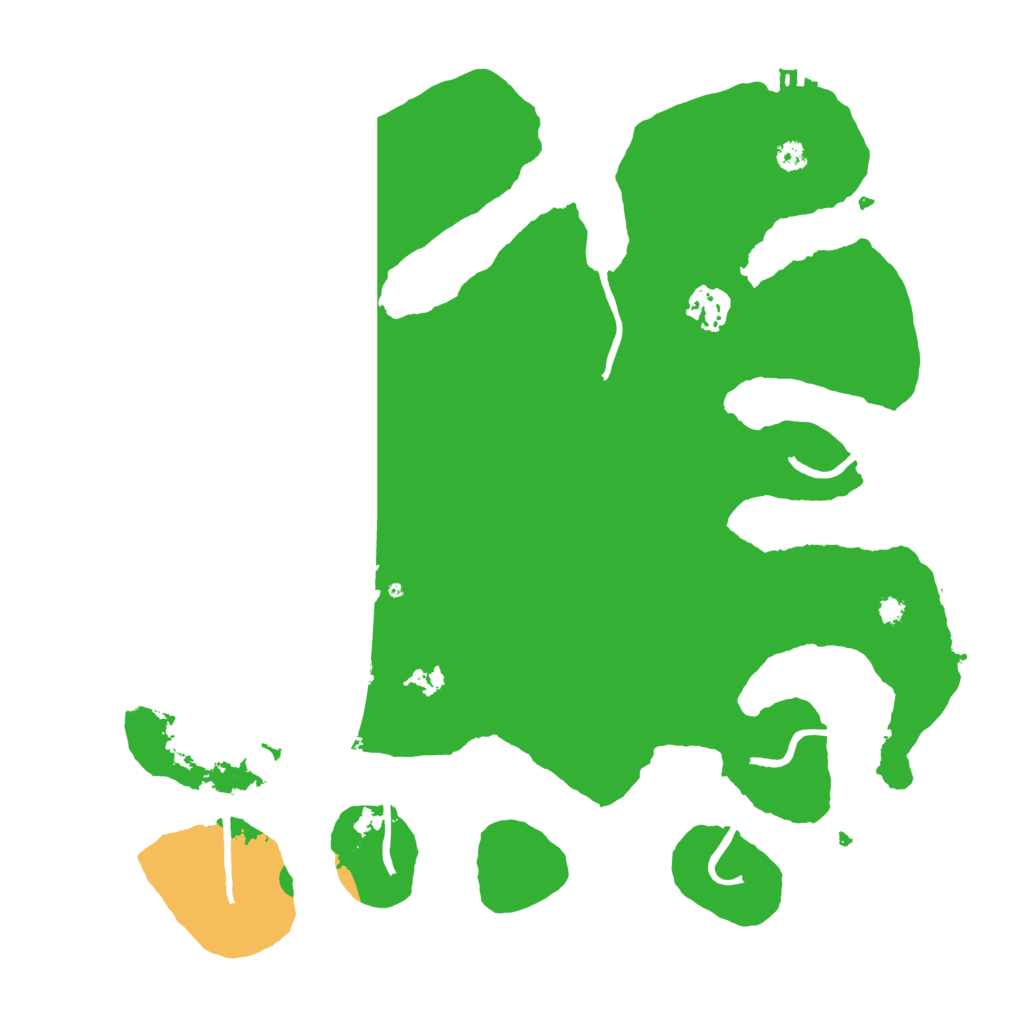 Biome Rust Map: Procedural Map, Size: 3500, Seed: 6543