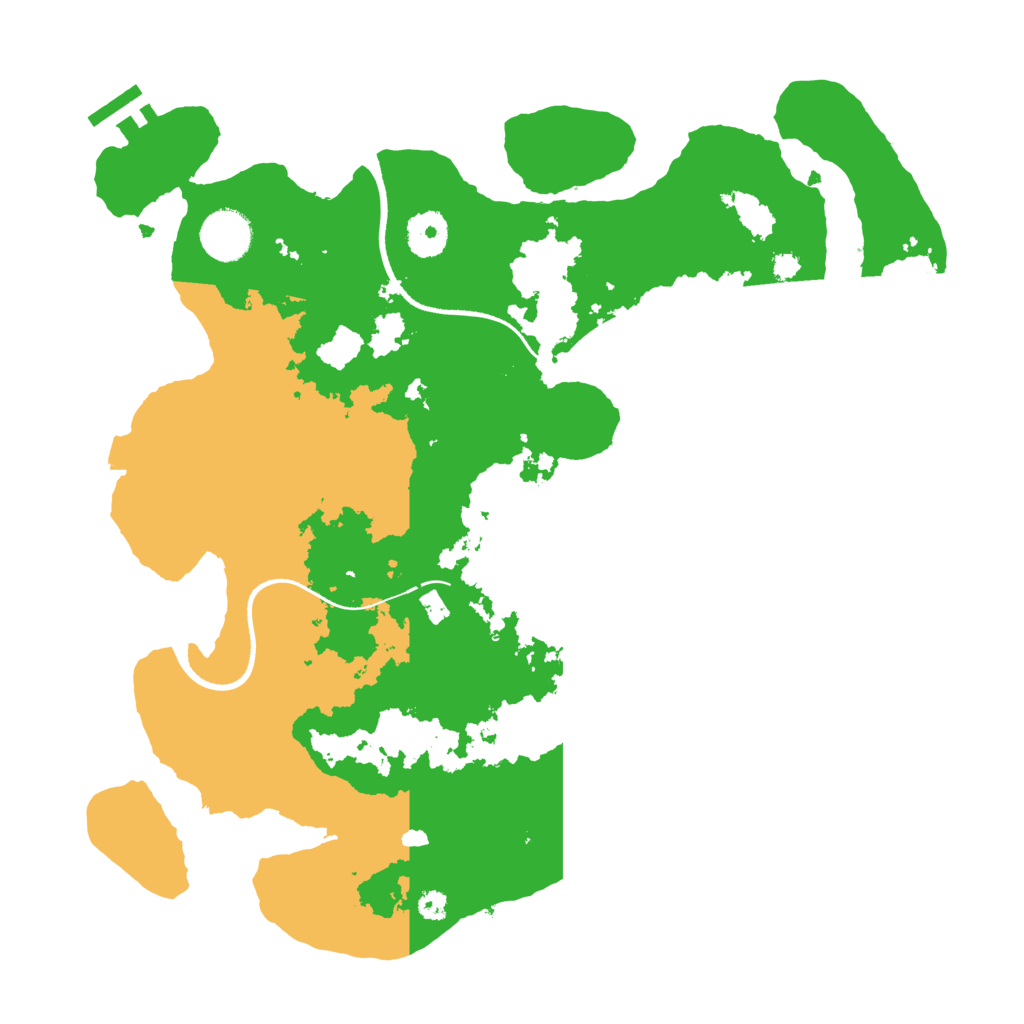 Biome Rust Map: Procedural Map, Size: 3500, Seed: 1217269577