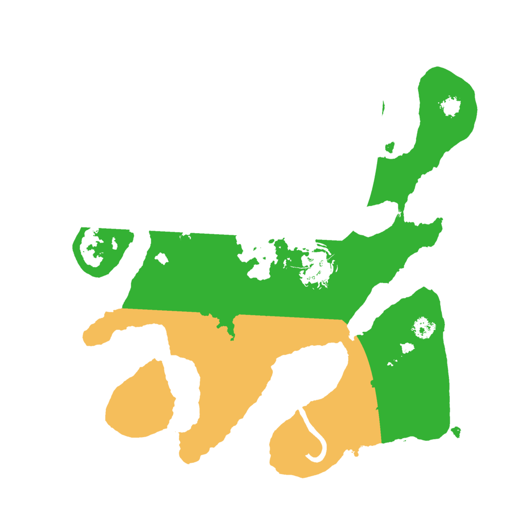 Biome Rust Map: Procedural Map, Size: 2500, Seed: 1381