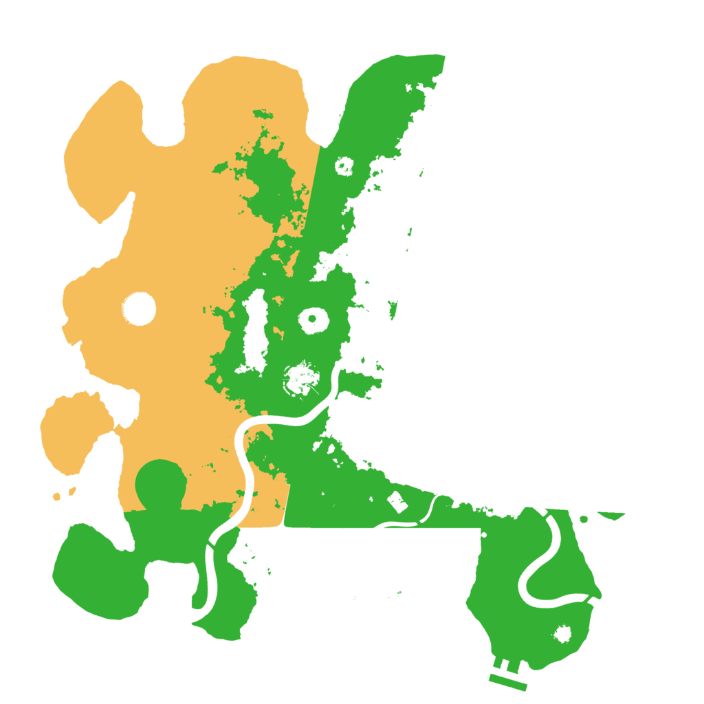 Biome Rust Map: Procedural Map, Size: 3700, Seed: 384607251