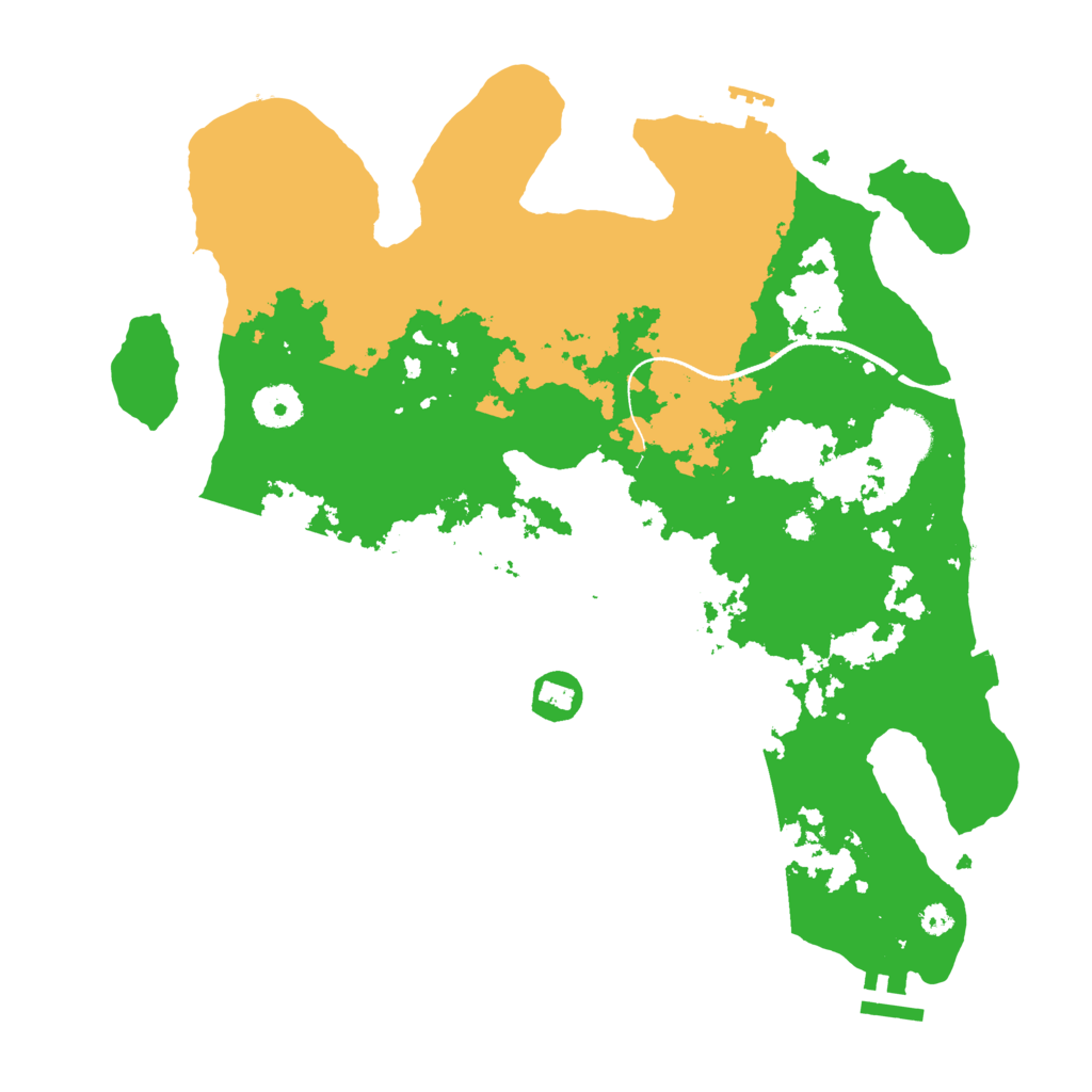 Biome Rust Map: Procedural Map, Size: 3500, Seed: 450549971