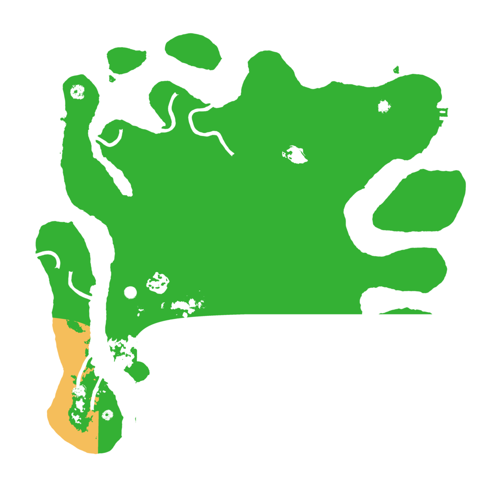 Biome Rust Map: Procedural Map, Size: 3500, Seed: 92605085