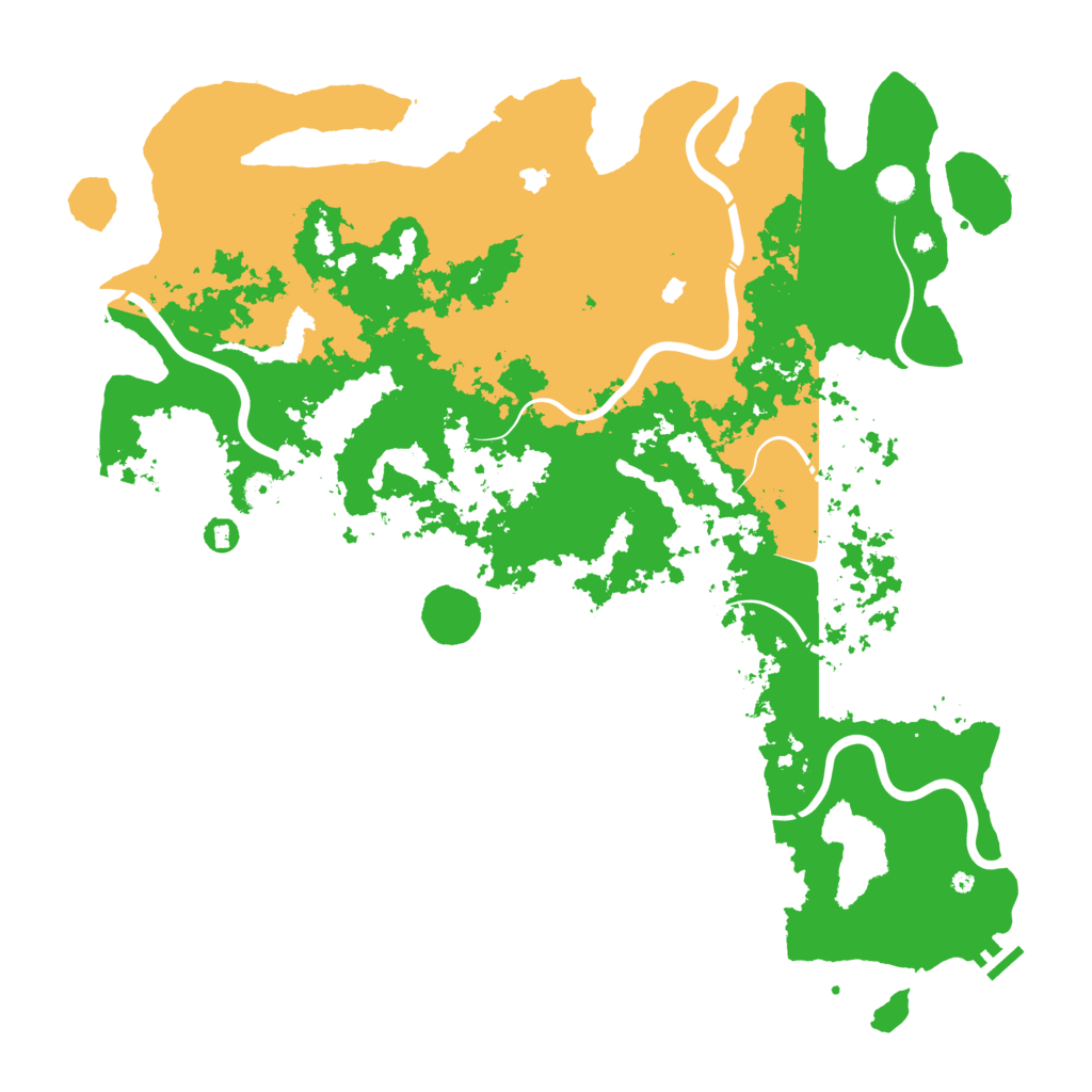 Biome Rust Map: Procedural Map, Size: 5100, Seed: 2147483647