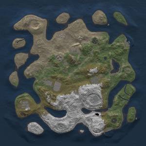 Thumbnail Rust Map: Procedural Map, Size: 4000, Seed: 260162, 17 Monuments