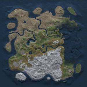 Thumbnail Rust Map: Procedural Map, Size: 4000, Seed: 260162, 15 Monuments