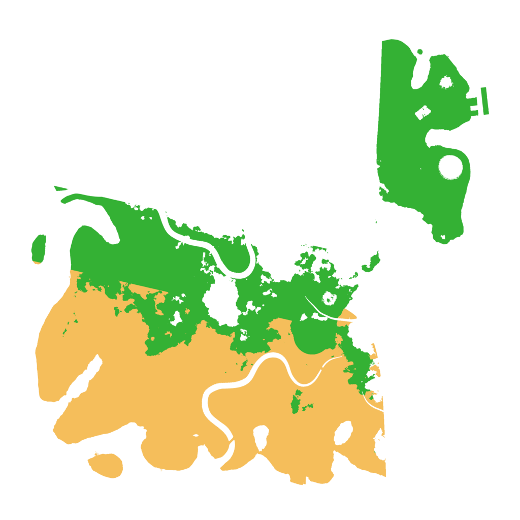 Biome Rust Map: Procedural Map, Size: 3850, Seed: 22889